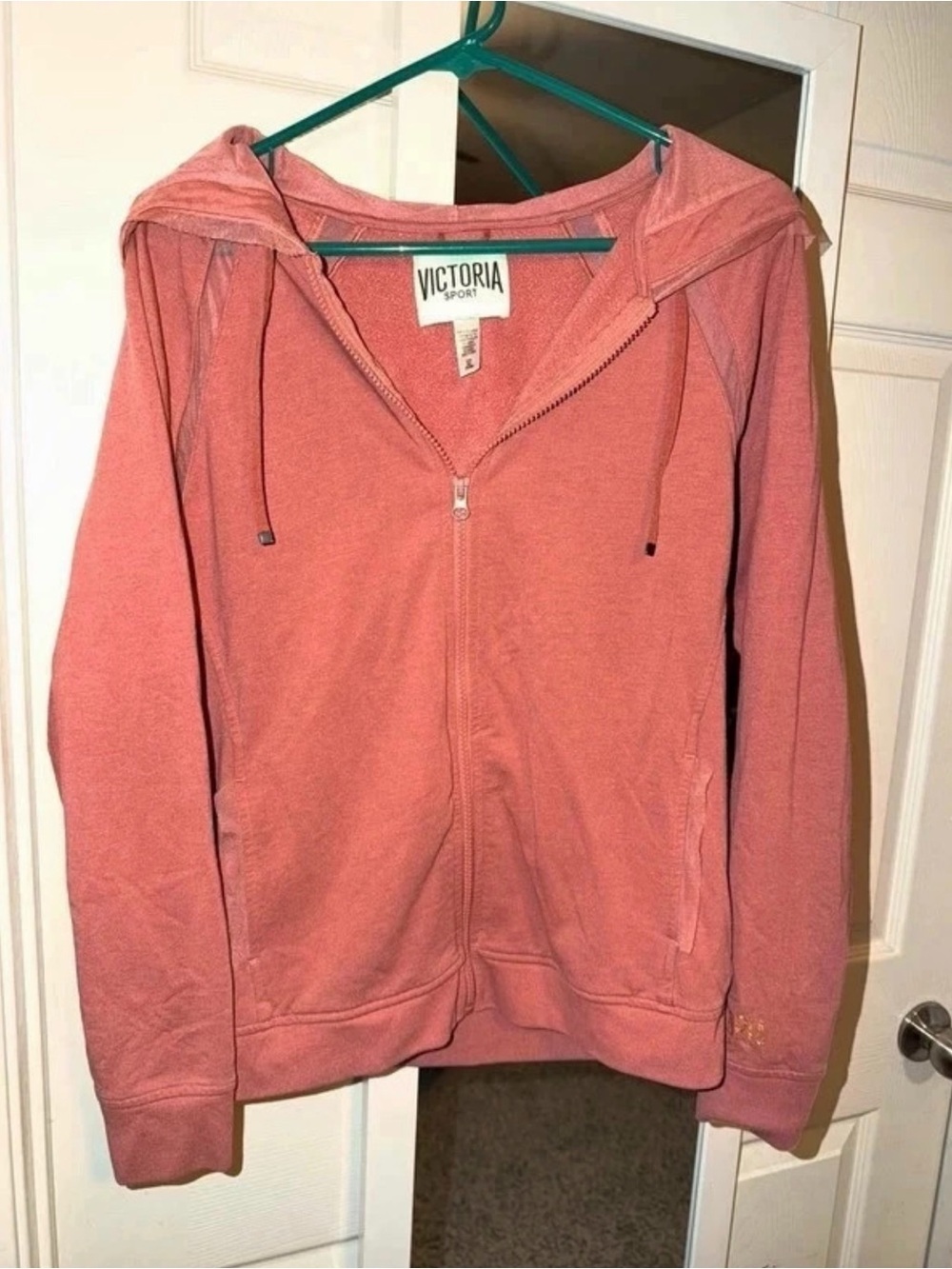 Victoria's Secret Coral Zip Front Hoodie
